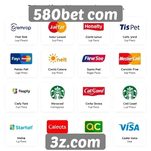 Métodos de pagamento disponíveis na plataforma 580bet com